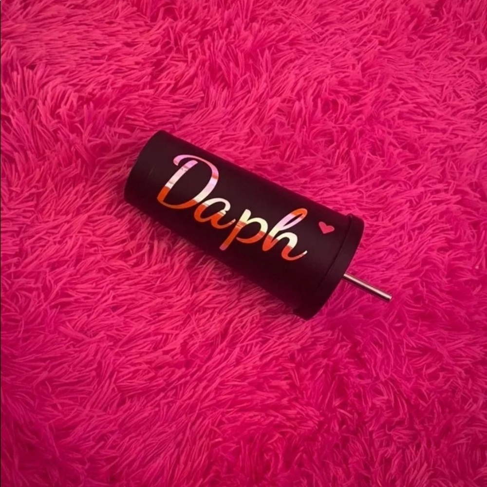 Customized Matte Black Tumbler